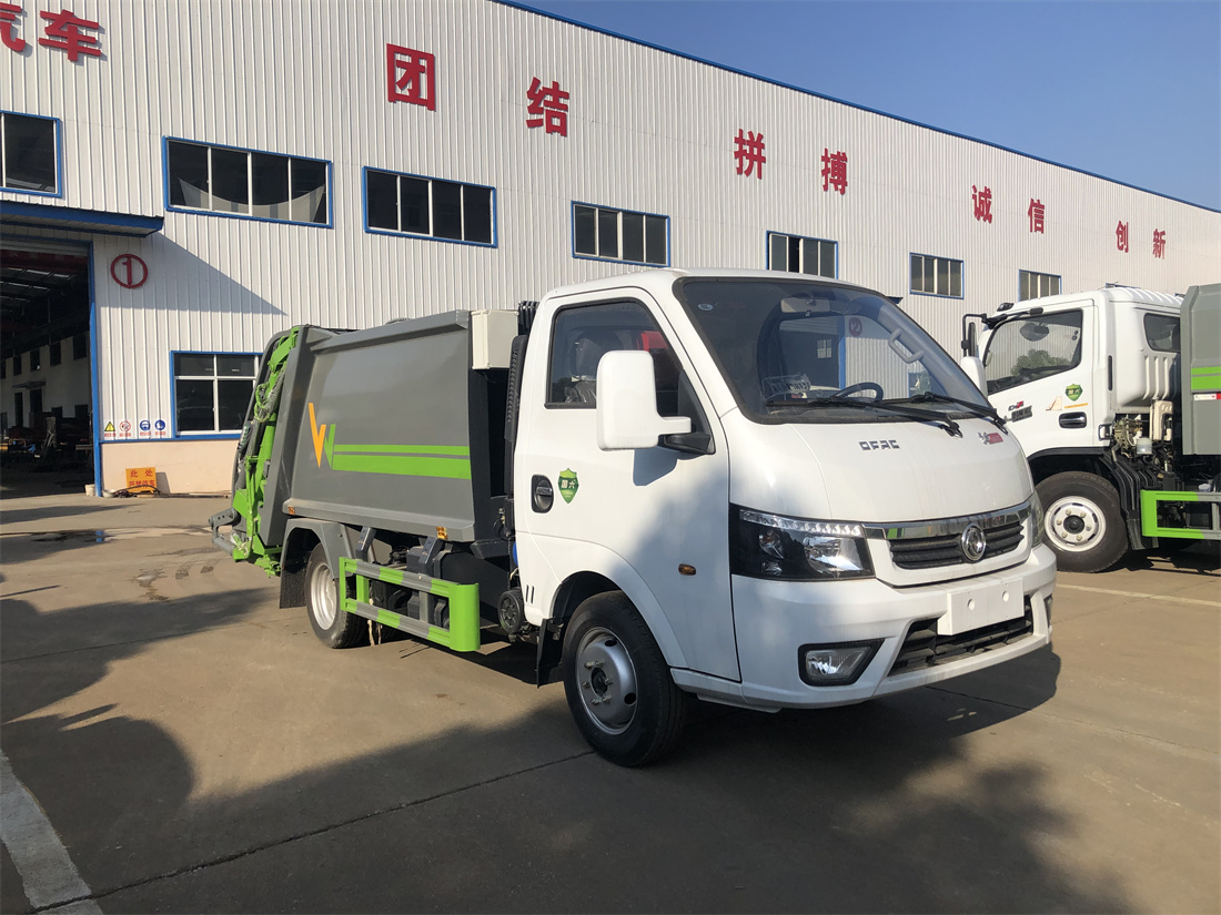 4方壓縮垃圾車-旺龍東風藍牌4方壓縮式垃圾車廠家價格